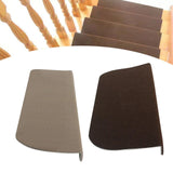 13PCS Adhesive Stair Treads Set – Non-Slip Carpet Pads 55×24cm Stair Protection Covers for Home Safety & Style