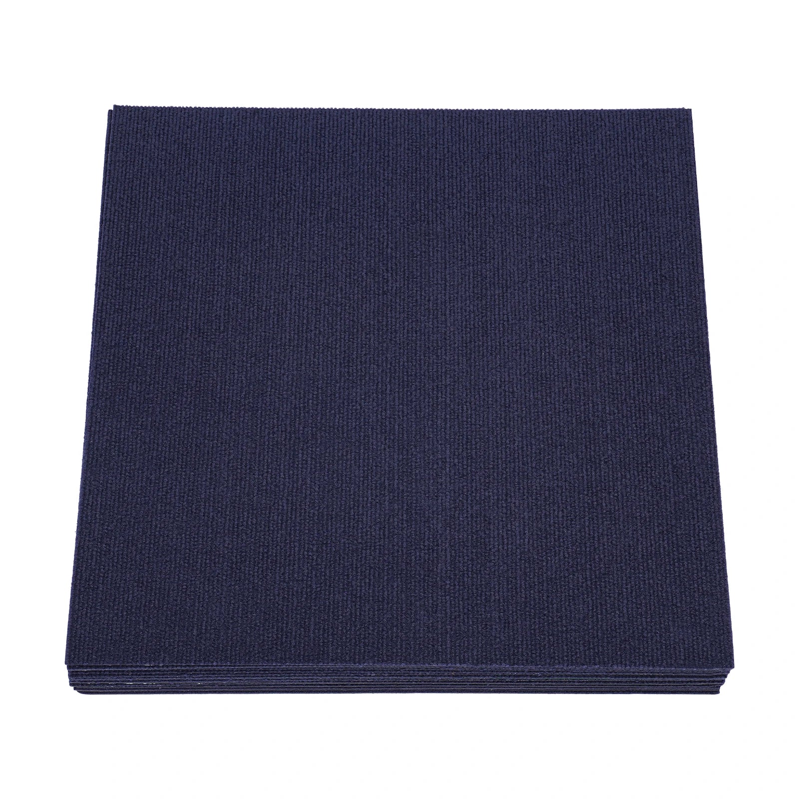 Dark Blue 24x24 Commercial Carpet Tiles – 15PCS Peel & Stick Floor Squares for Home & Office Use
