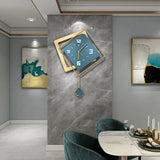 Modern Metal Large Wall Clock – Silent Digital Hanging Wall Art Clock for Home & Office Décor