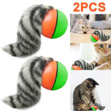 Automatic Interactive Cat Ball Toy – Self-Rolling Rechargeable Smart Motion Ball for Indoor Cats