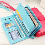 Women’s Long PU Leather Wallet – Elegant Large-Capacity Clutch Purse & Phone Handbag with Card Holder Design