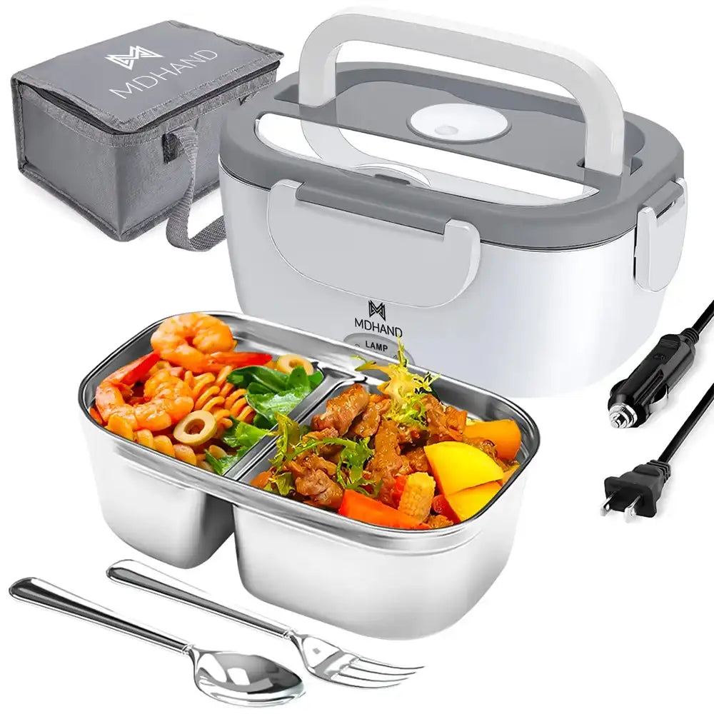 65W Electric Lunch Box Food Warmer – Portable Heated Lunch Container for Car & Home (Leak-Proof)