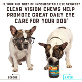 Eye Vitamins for Dogs – Complete Vision, Tear Stain & Immune Support Supplement with Carrot, Fish Oil & Lutein