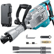 Demolition Jack Hammer – 14.5AMP SDS Hex Concrete Breaker | 65 Joules Heavy-Duty Electric Chipping Tool