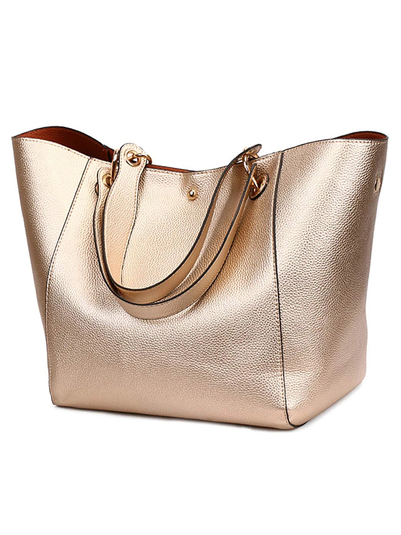 Pahajim women’s large PU leather tote bag – waterproof top-handle handbag with shoulder strap for work, shopping & daily use