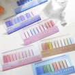Morandi PET Marker Stickers — 200pcs / 6 Styles & 10 Soft-Tone Colors | Waterproof, Tear-Resistant Index Notes