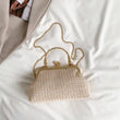 Handmade Chain Woven Shell-Shaped Handbag – Elegant Casual Women’s Underarm Bag for Travel, Street Style & Daily Outfits
