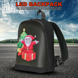 LED Advertising Motorcycle Backpack – App-Controlled Waterproof Business Travel Bag for Outdoor Use