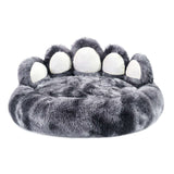 Cozy Paw-Shaped Fluffy Dog Bed – Deep Sleep Cushion for Dogs & Cats (Warm, Anti-Slip, Extra Plush)