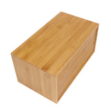 Bamboo 3-Drawer Desk Organizer Box – Compact Wood Desktop Storage Solution