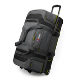 30″ Rolling Duffel Bag with Wheels & Telescopic Handle – Drop-Bottom Travel Handbag/Luggage Bag for Men & Women