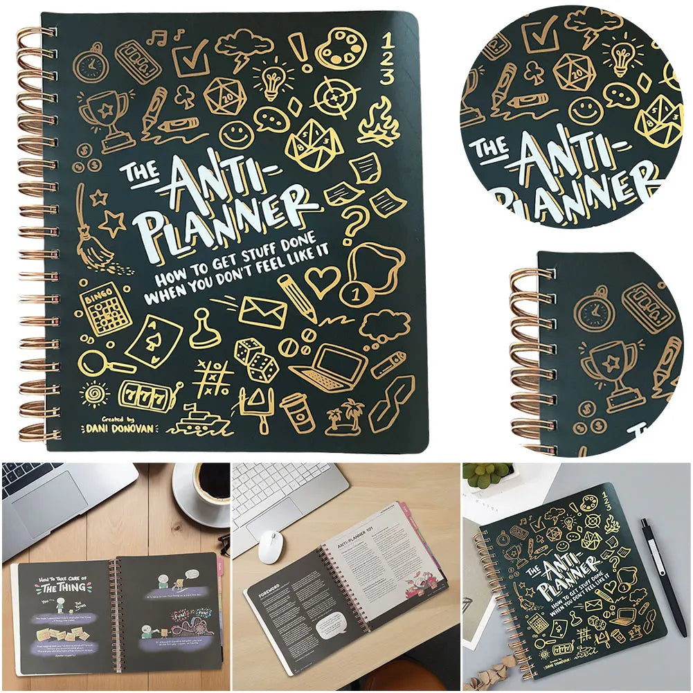 Anti-Planner Journal – Get Things Done Without Pressure | Creative Productivity Notebook