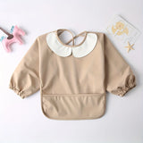 Cute Long-Sleeved Waterproof Feeding Bib – Baby & Toddler Mealtime Apron, Easy-Clean Holiday Gift