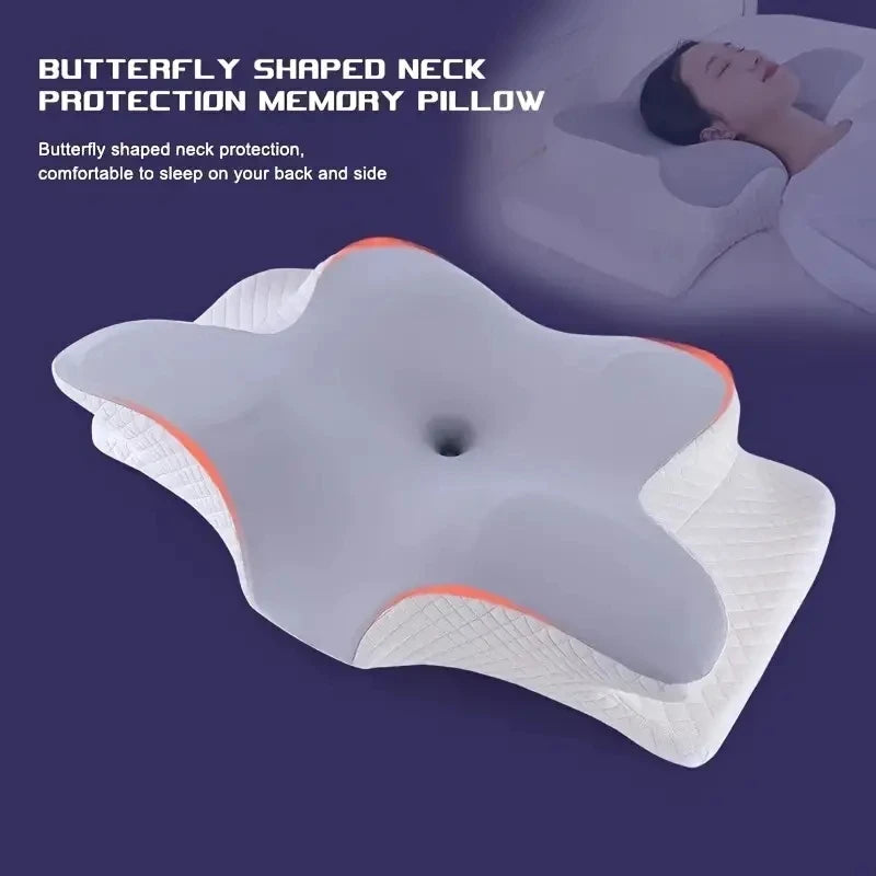 Memory-Foam Cervical Pillow for Neck & Shoulder – Upgraded Ergonomic Orthopedic Slow-Rebound Support