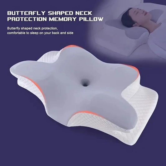 Memory-Foam Cervical Pillow for Neck & Shoulder – Upgraded Ergonomic Orthopedic Slow-Rebound Support