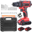Professional Cordless Electric Drill & Driver Set – Impact Drill for Woodworking, Metal & Home Projects 🔧⚡