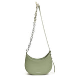 Women’s Crescent Hobo & Crossbody Bag – PU Leather Solid Colour Adjustable Strap for Work & Travel