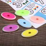 Oval Hollow Erasable Pen Erasers – 30–60 pcs Color Set for Art, Office & Classroom Use