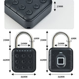 Smart Fingerprint Padlock with Tuya APP – Waterproof Portable Anti-Theft Keyless Lock