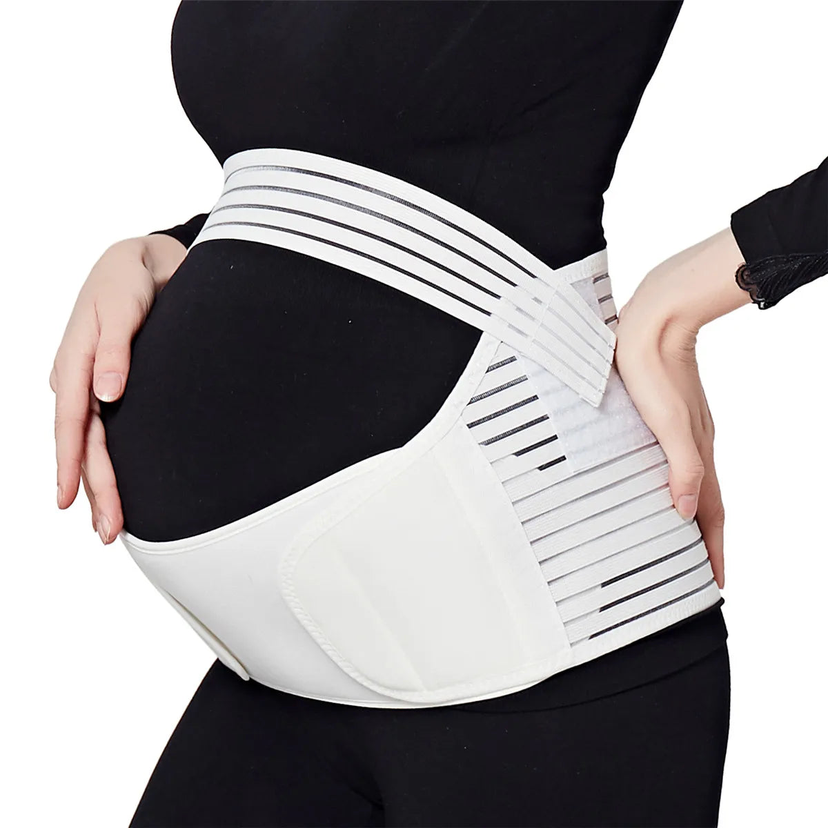 Breathable Adjustable Maternity Support Belt – Belly Wrap for Mid to Late Pregnancy, Back Pain Relief & Abdominal Support