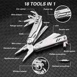 Multifunctional Tactical Pliers – Outdoor Survival Multi-Tool with Knife | Portable Camping Gear for Hiking, Emergency & EDC