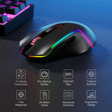 Redragon BS136 Gaming Keyboard & Mouse Combo – K628 Tri-Mode RGB Mechanical Keyboard with 75% Layout & 7200 DPI Gaming Mouse