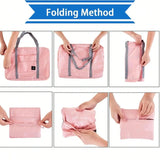 Foldable travel duffel bag – lightweight waterproof tote, large-capacity carry-on luggage bag for gym, sports, vacation & weekend trips
