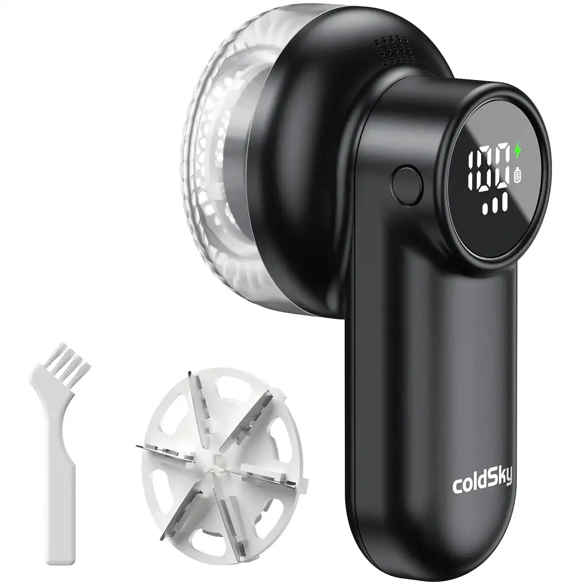 Electric Lint Remover – Rechargeable Fabric Shaver with LED Display & 3-Speed for Clothes & Upholstery