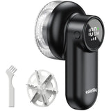 Electric Lint Remover – Rechargeable Fabric Shaver with LED Display & 3-Speed for Clothes & Upholstery