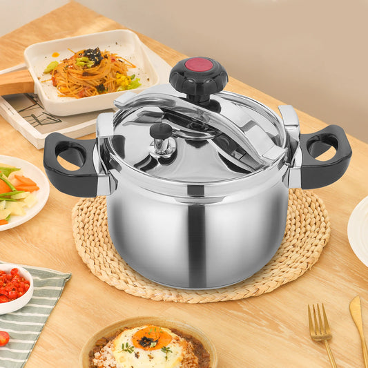 5–7L Stainless Steel Pressure Cooker – Multi-Use, Explosion-Proof Steamer & Canner for Home Cooking 🍲🛡️