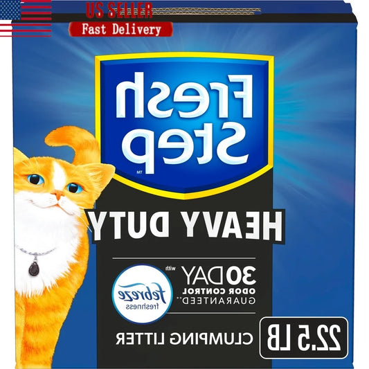 Heavy Duty Clumping Cat Litter – 30-Day Odor Control with Febreze Freshness, Low Dust, 3X Carbon Odor-Eliminating Formula