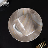 12-24-Piece Premium Porcelain Dinnerware Set – Service for Four, Elegant Tableware Ensemble