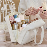 Portable Large-Capacity Waterproof Cosmetic Bag – High Aesthetic Makeup Organizer for Travel & Daily Use