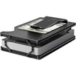 Slim RFID-Blocking Metal Wallet for Men – Minimalist Aluminum Credit Card Holder with Money Clip (Holds up to 12 Cards)