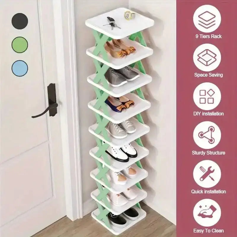 Shoe Organizer Rack – Multi-Layer, Detachable, Space-Saving Shelf for Home Use - PulinGO