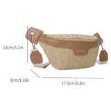Women’s Summer Straw Shoulder Bag — Lightweight Breathable Messenger Tote with Wide Strap for Beach & Travel