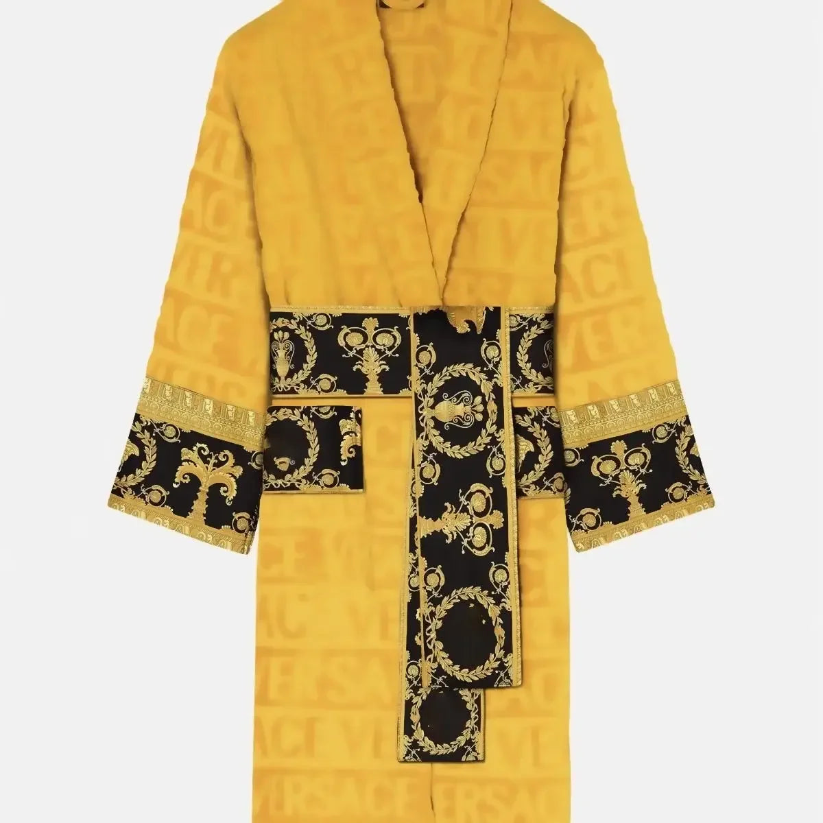 Autumn Winter Unisex Bathrobe – Long Sleeve Plush Homewear Robe with Belt & Pockets | Cozy Couple Pajama Robe