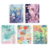 2025 A5 Diary Planner – Spiral-Bound Weekly & Monthly Organizer with Tabs for Office & School 📘