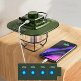 Retro LED Lantern Light – Type-C Rechargeable Hanging Decorative Lamp with Hook & Dimmable Brightness