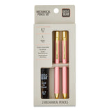 Mechanical Pencil Set 0.7 mm – Smooth Writing, No-Smudge Graphite, Built-In Erasers with Pocket Clip (2-Pack)