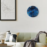 12” Silent Non-Ticking Galaxy Wall Clock – Cosmic Battery-Operated Analog Clock for Bedroom, Living Room, Kitchen & Office