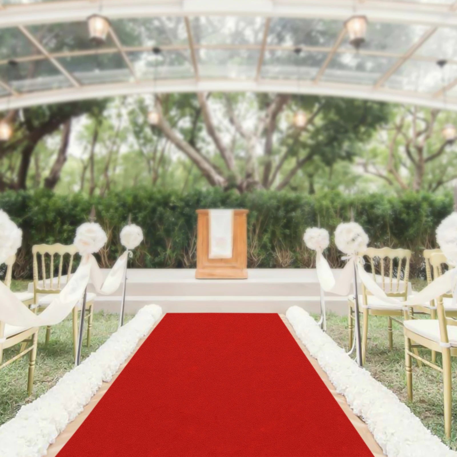 3FT x 33FT Red Carpet Runner – Luxury Aisle Rug for Weddings, Parties & Special Event Decorations