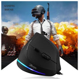 Zelotes C-18 Vertical Gaming Mouse – 10,000 DPI Adjustable RGB Optical Wired USB Ergonomic Mouse