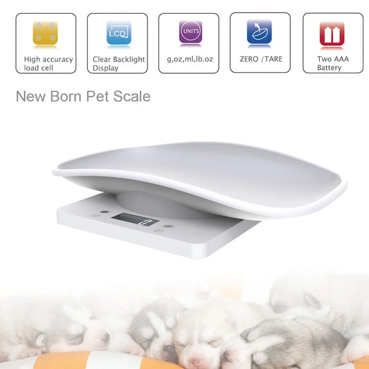 Small Animal & Kitchen Scale – Multifunction Digital Scale for Pets, Food & More (Max 22 lbs / 10kg)