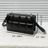 Women’s Classic PU Leather Shoulder Bag — Solid-Color Flap Crossbody Fashion Messenger Purse