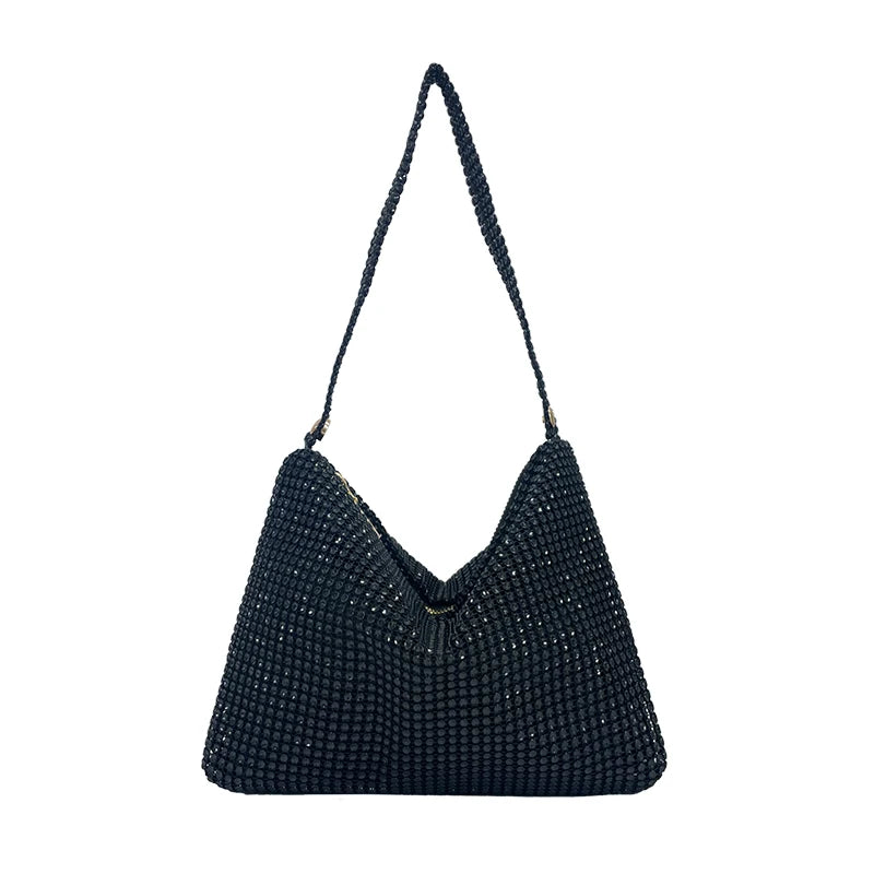 Large-Capacity Glitter Evening Clutch – Women’s Fashion Shoulder & Underarm Handbag for Parties, Weddings & Cocktails