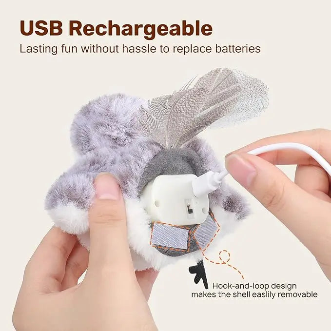 Flapping Bird Cat Toy – Interactive Catnip Kicker Toy for All Breeds, Realistic Motion Playtime Entertainment for Cats