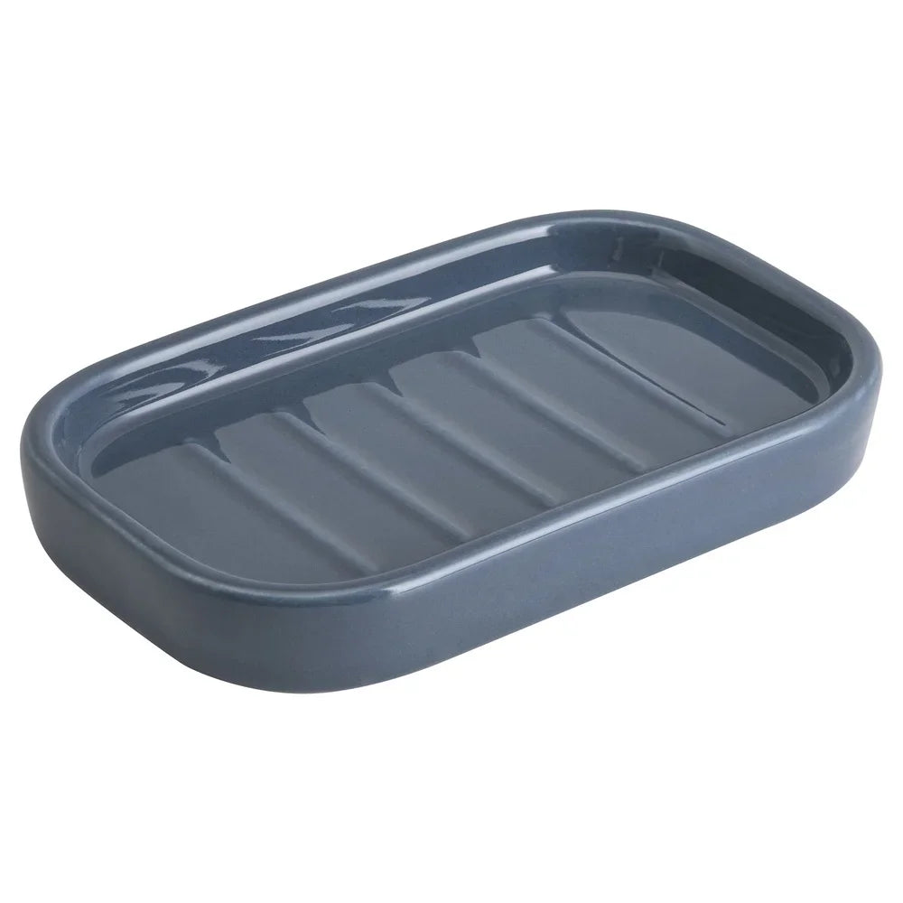 3-Pack Durable Ceramic Soap Dish Trio – Multi-Use Home & Bathroom Storage Organizer