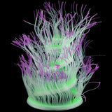 Glow-in-Dark Silicone Coral Aquarium Decor – Fluorescent Sea Anemone Simulation for Fish Tank Landscape