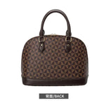 Limited Edition Designer Checkerboard Alma-Style Shell Handbag – Luxury Canvas Shoulder Bag for Women